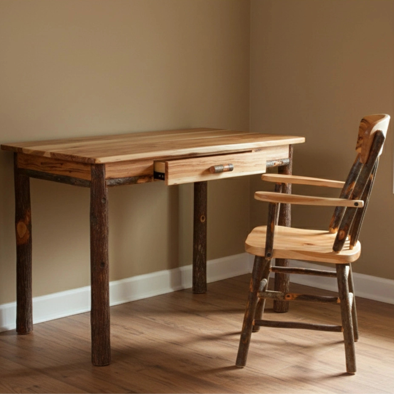 Keystone Amish Co. Hickory Rustic Writing Desk