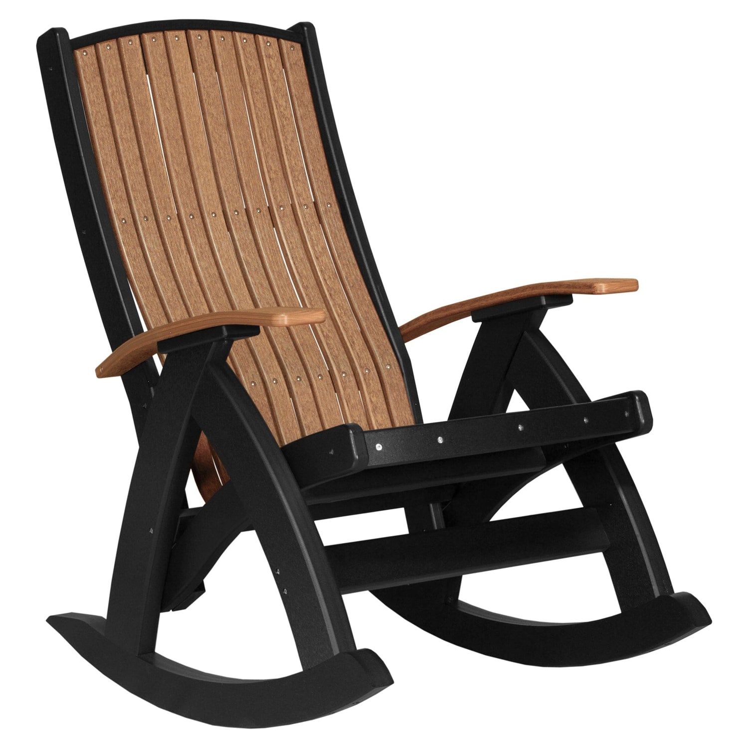 LuxCraft Poly Lumber Comfort Outdoor Rocking Chair