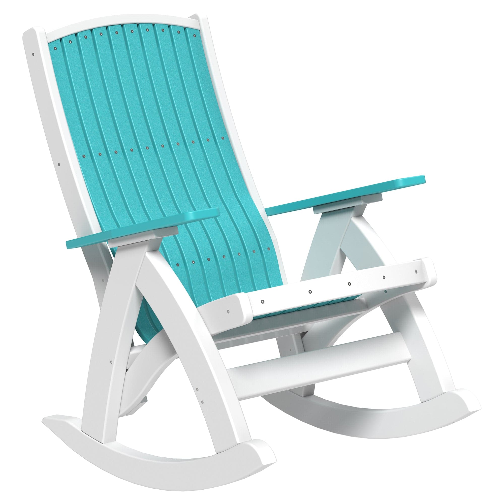 LuxCraft Poly Lumber Comfort Outdoor Rocking Chair