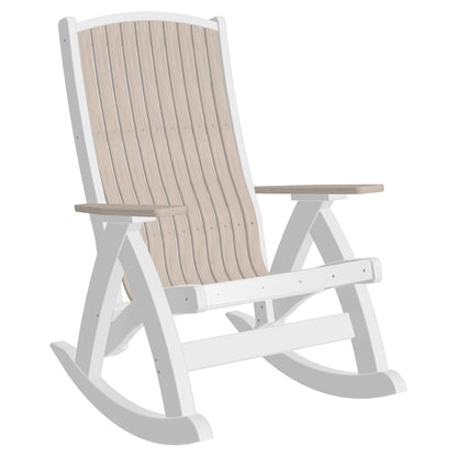 LuxCraft Poly Lumber Comfort Outdoor Rocking Chair