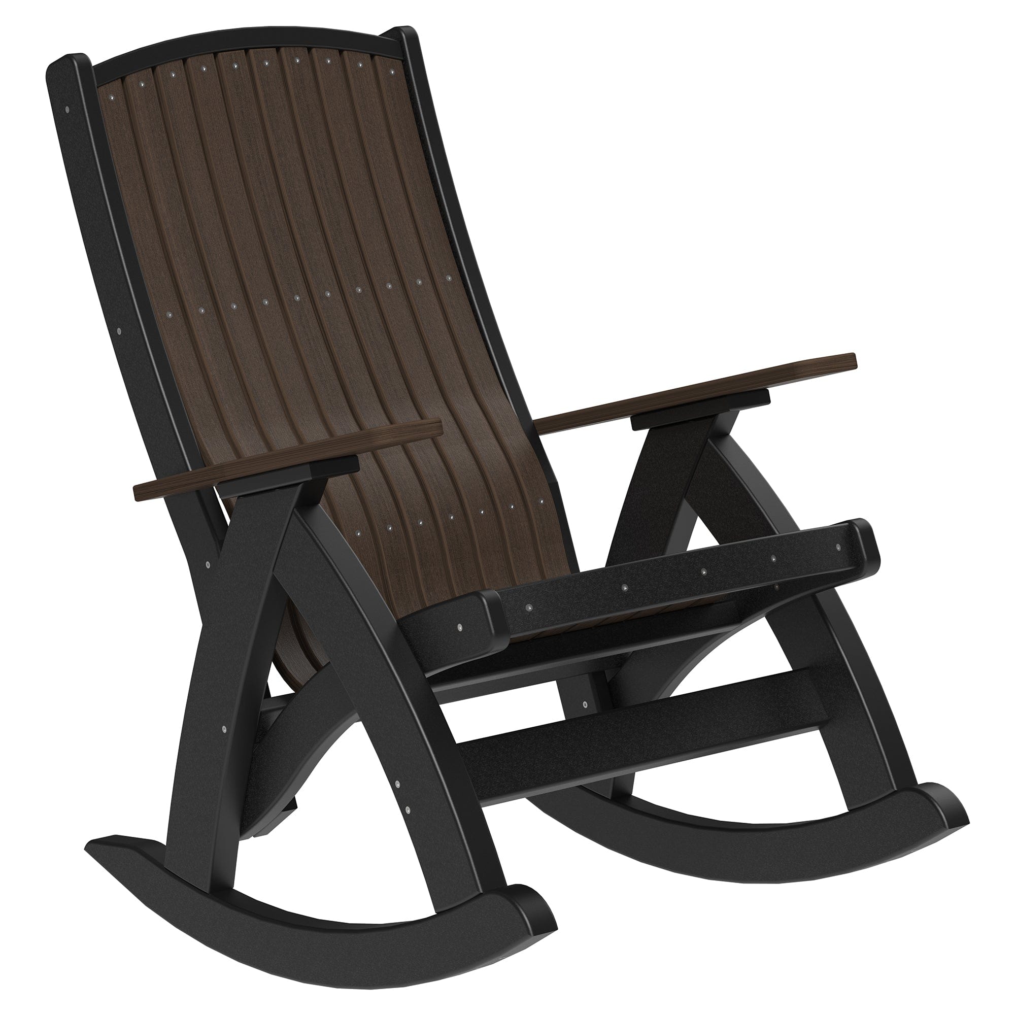 LuxCraft Poly Lumber Comfort Outdoor Rocking Chair