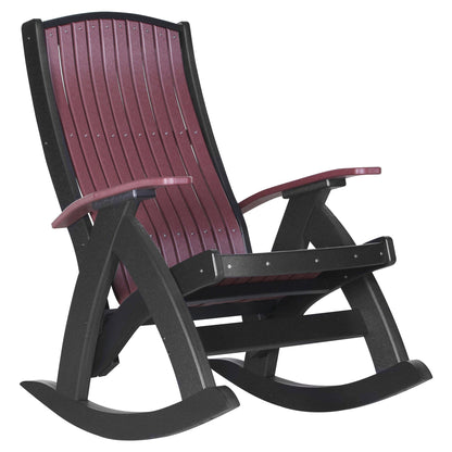 LuxCraft Poly Lumber Comfort Outdoor Rocking Chair