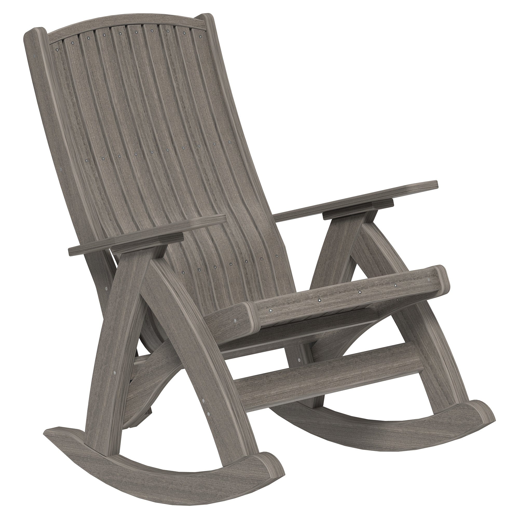 LuxCraft Poly Lumber Comfort Outdoor Rocking Chair