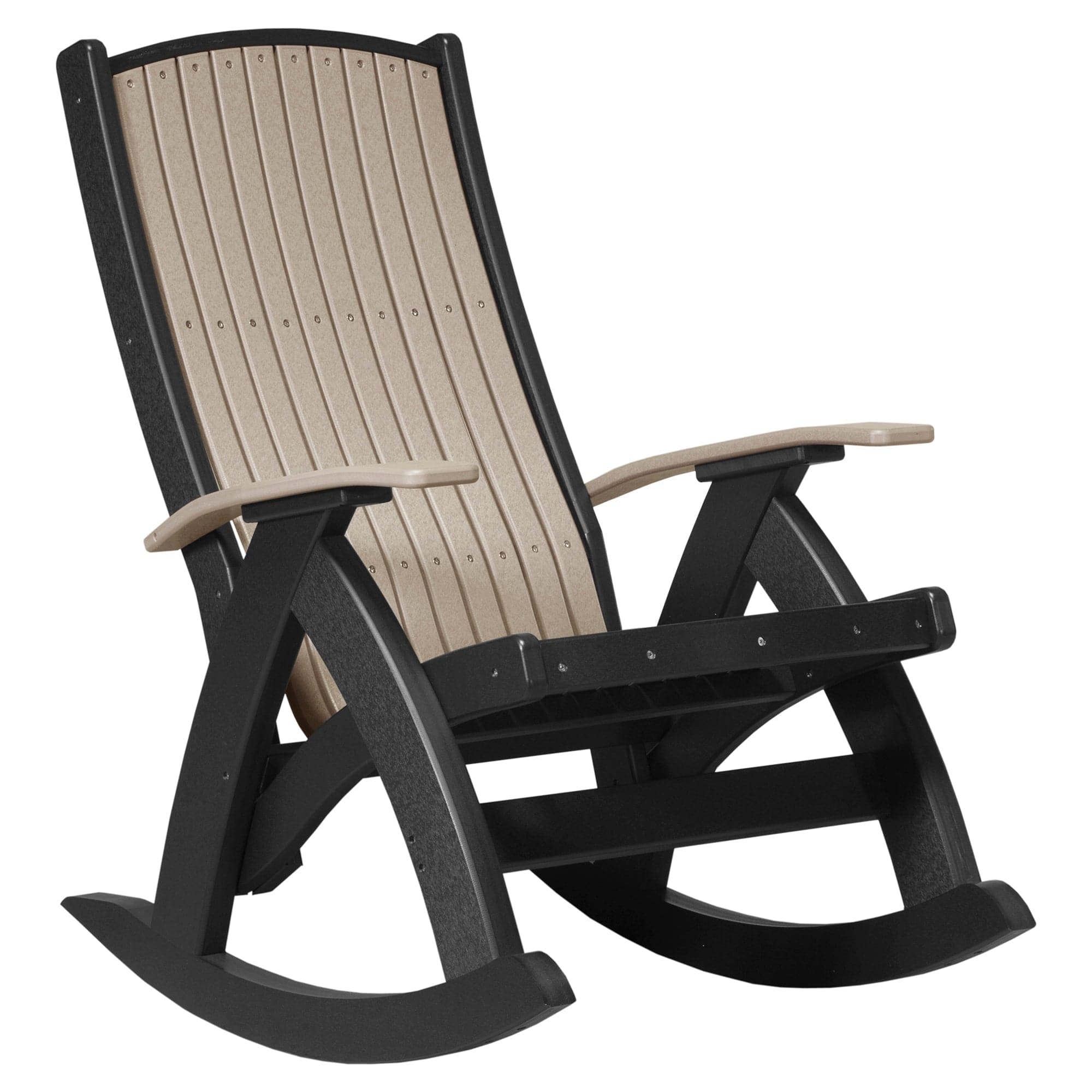 LuxCraft Poly Lumber Comfort Outdoor Rocking Chair