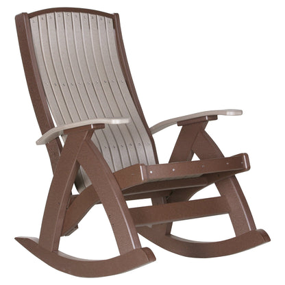 LuxCraft Poly Lumber Comfort Outdoor Rocking Chair