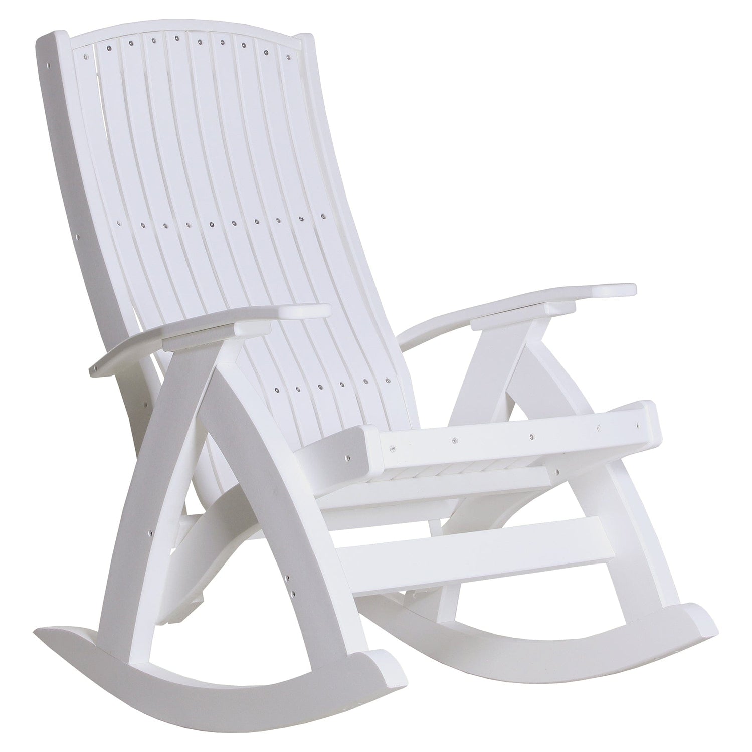 LuxCraft Poly Lumber Comfort Outdoor Rocking Chair