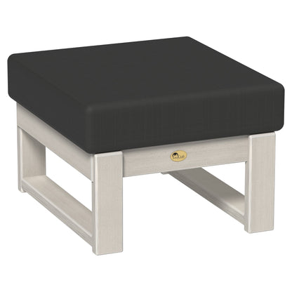 LuxCraft Poly Composite Lanai Deep Seating Ottoman with Cushion