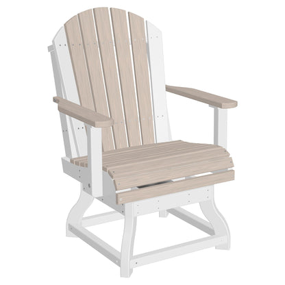 Luxcraft Poly Composite Adirondack Swivel Dining Chair