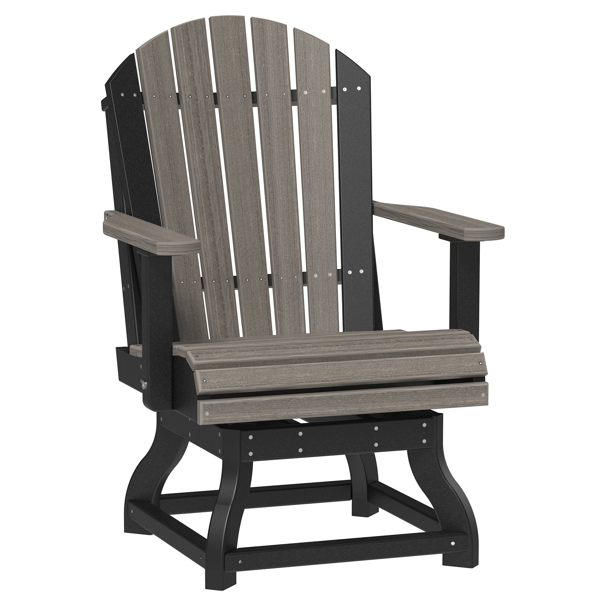 Luxcraft Poly Composite Adirondack Swivel Dining Chair