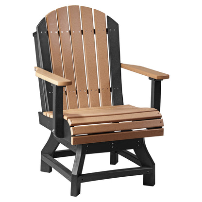 Luxcraft Poly Composite Adirondack Swivel Dining Chair