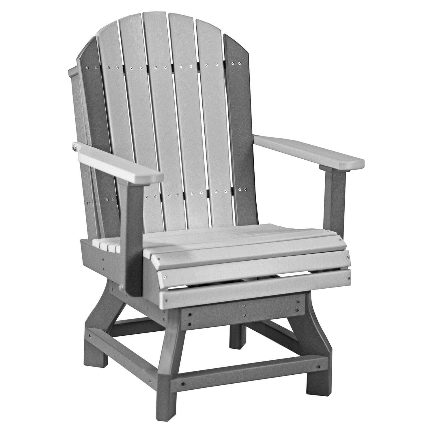 Luxcraft Poly Composite Adirondack Swivel Dining Chair