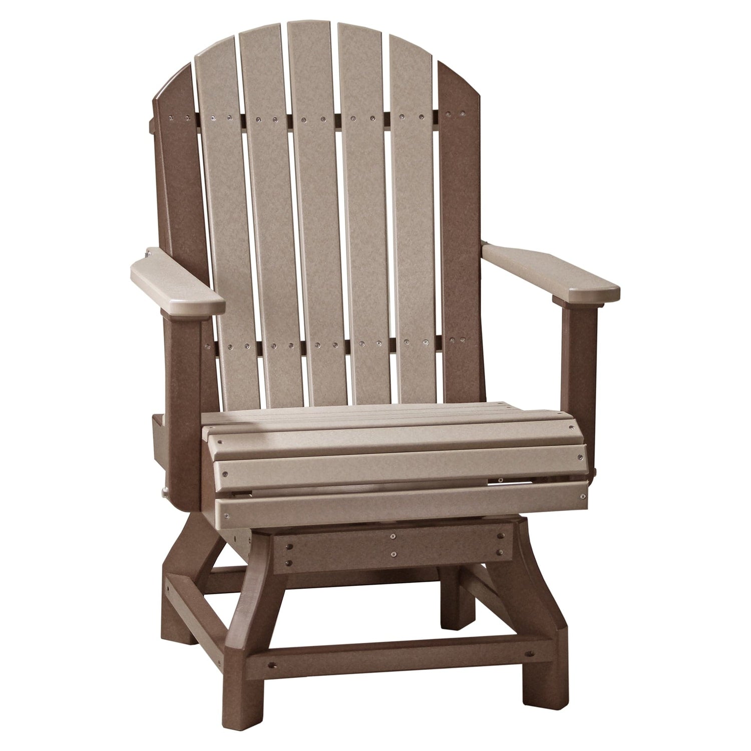 Luxcraft Poly Composite Adirondack Swivel Dining Chair
