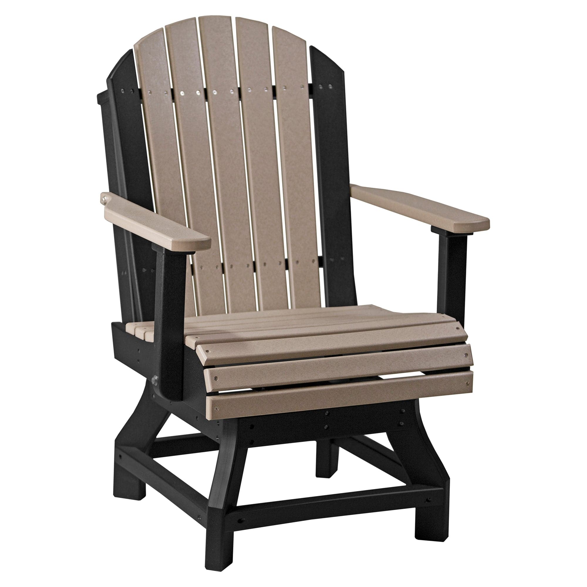 Luxcraft Poly Composite Adirondack Swivel Dining Chair