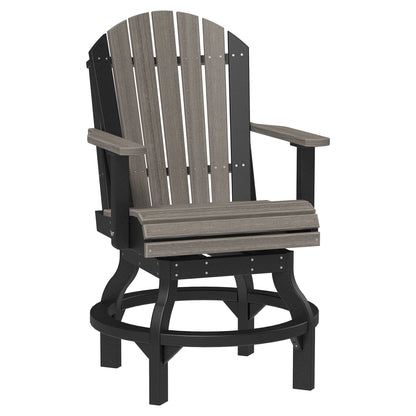Luxcraft Poly Composite Adirondack Swivel Counter Chair