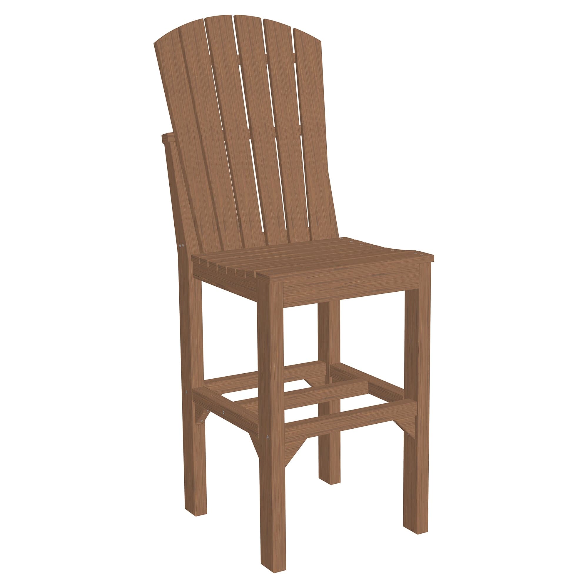 Luxcraft Poly Composite Adirondack Side Bar Chair