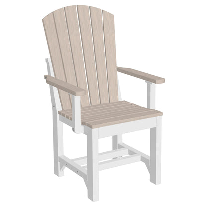 Luxcraft Poly Lumber Adirondack Dining Arm Chair