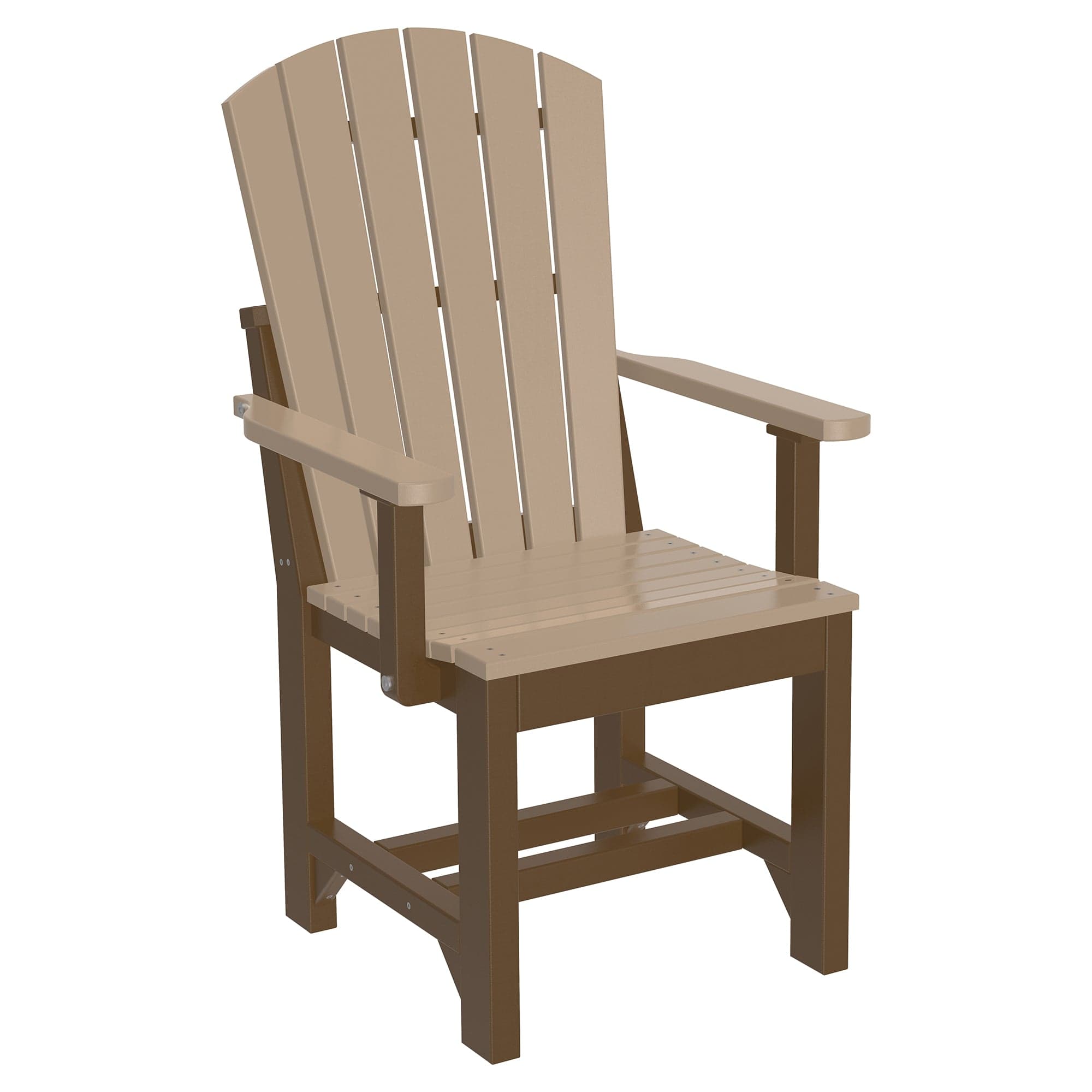 Luxcraft Poly Lumber Adirondack Dining Arm Chair