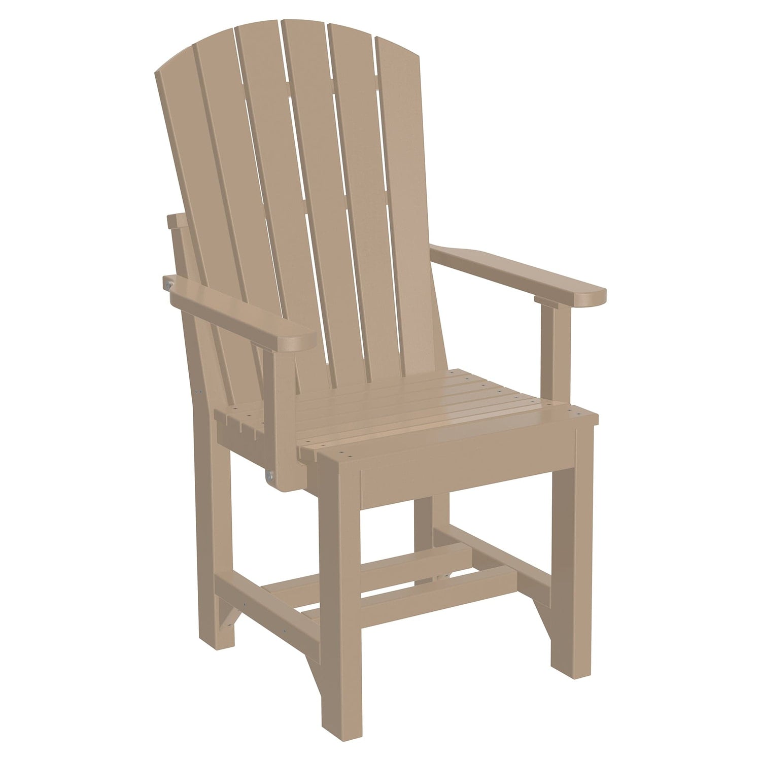 Luxcraft Poly Lumber Adirondack Dining Arm Chair