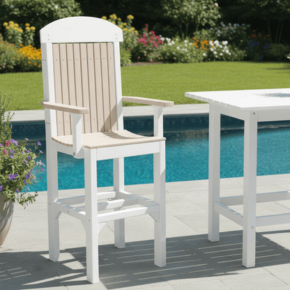 Luxcraft Classic Poly Bar Height Arm Chair