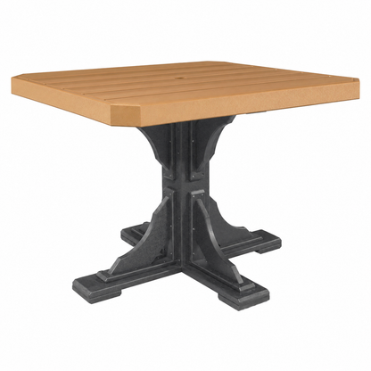 Luxcraft Poly Composite 4-Person Square Dining Table &amp; Bench Set
