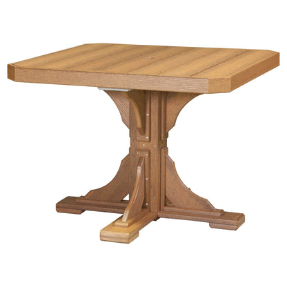 Luxcraft Poly Composite 4-Person Square Dining Table &amp; Bench Set