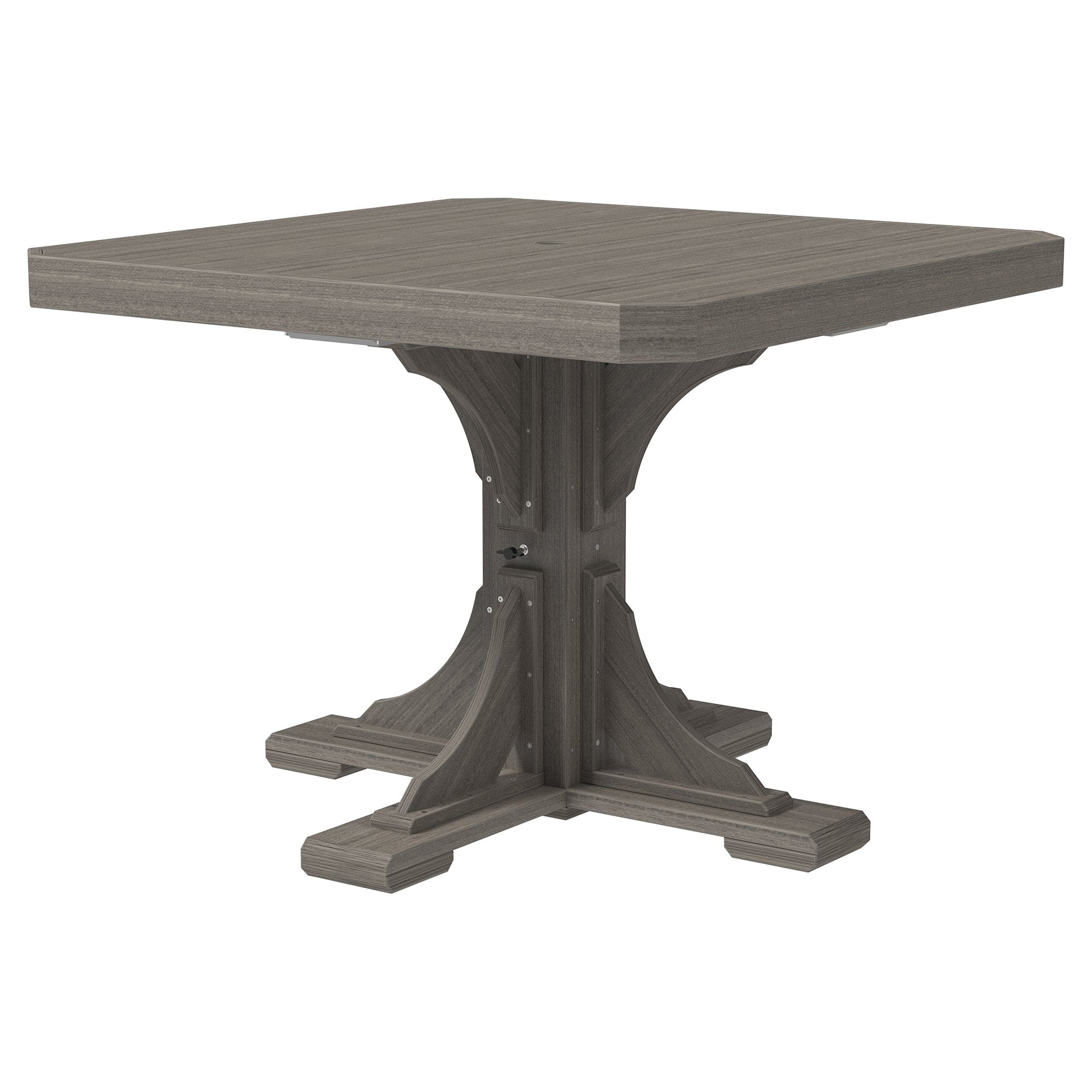 Luxcraft Poly Composite 4-Person Square Dining Table &amp; Bench Set