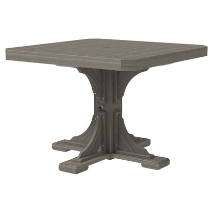 Luxcraft Poly Composite 4-Person Square Dining Table &amp; Bench Set