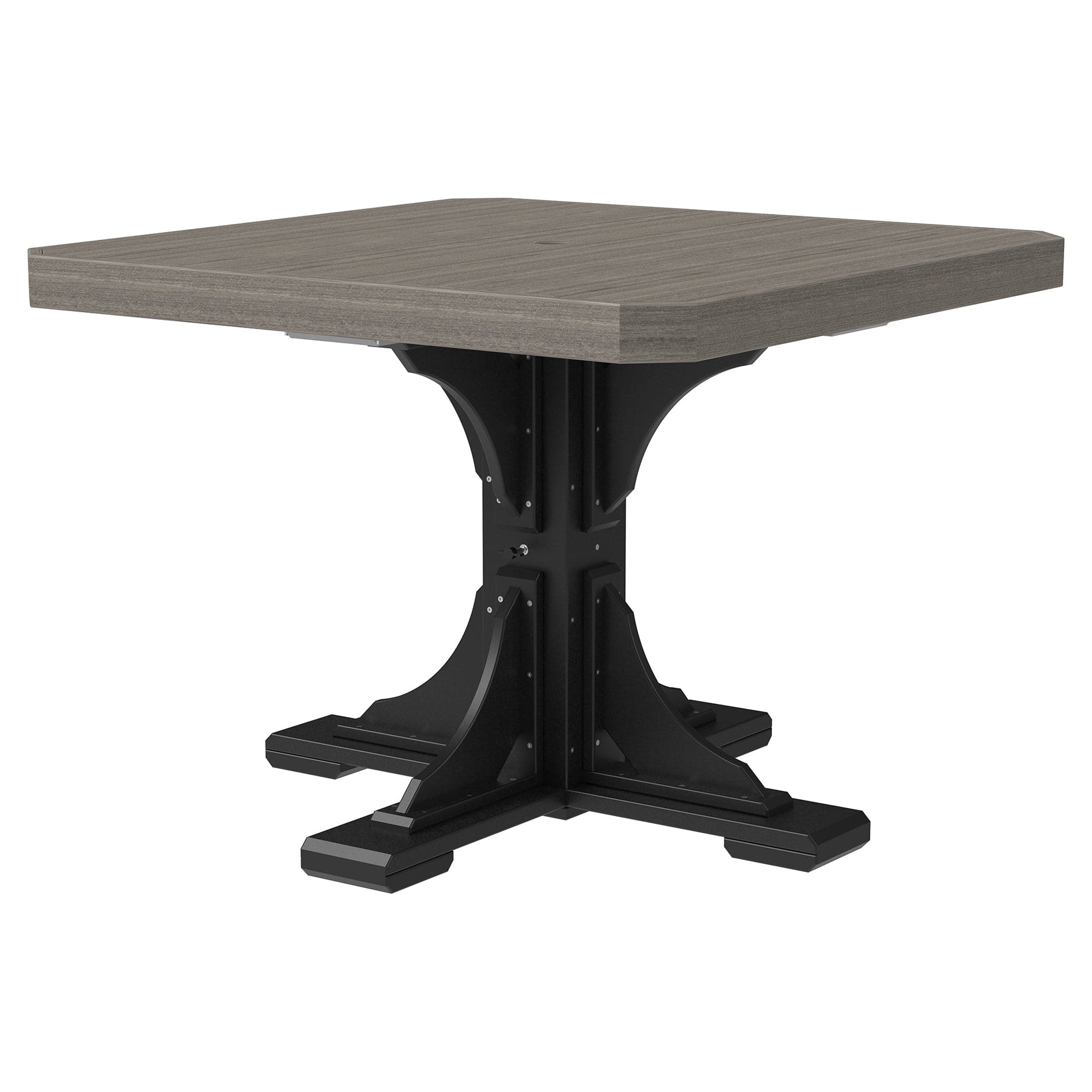 Luxcraft Poly Composite 4-Person Square Dining Table &amp; Bench Set