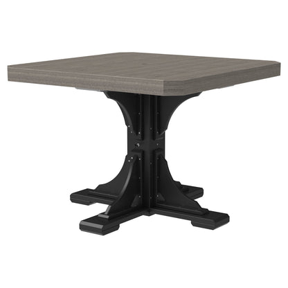 Luxcraft Poly Composite 4-Person Square Dining Table &amp; Bench Set