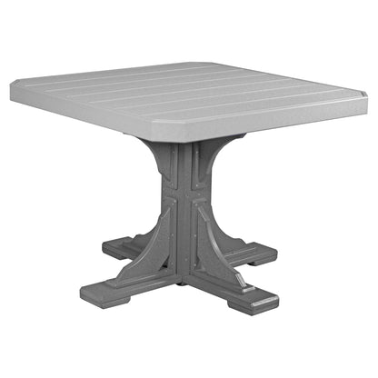 Luxcraft Poly Composite 4-Person Square Dining Table &amp; Bench Set