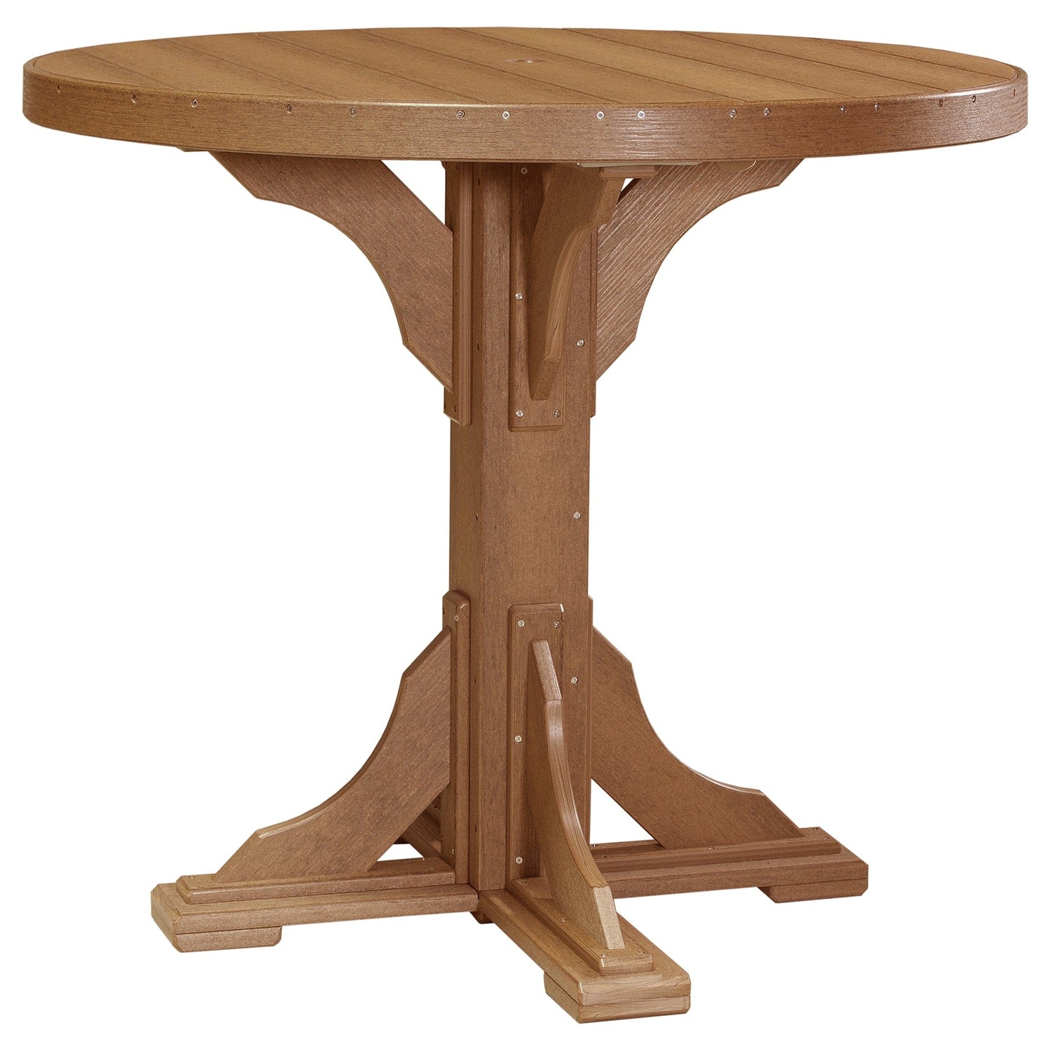 Luxcraft Poly Lumber Round Outdoor Bar Table