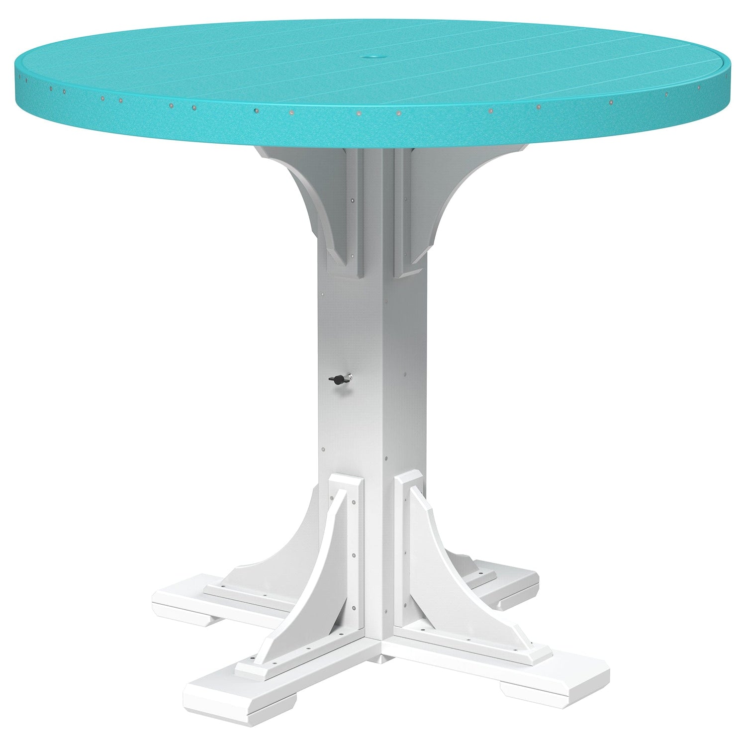 Luxcraft Poly Lumber Round Outdoor Bar Table