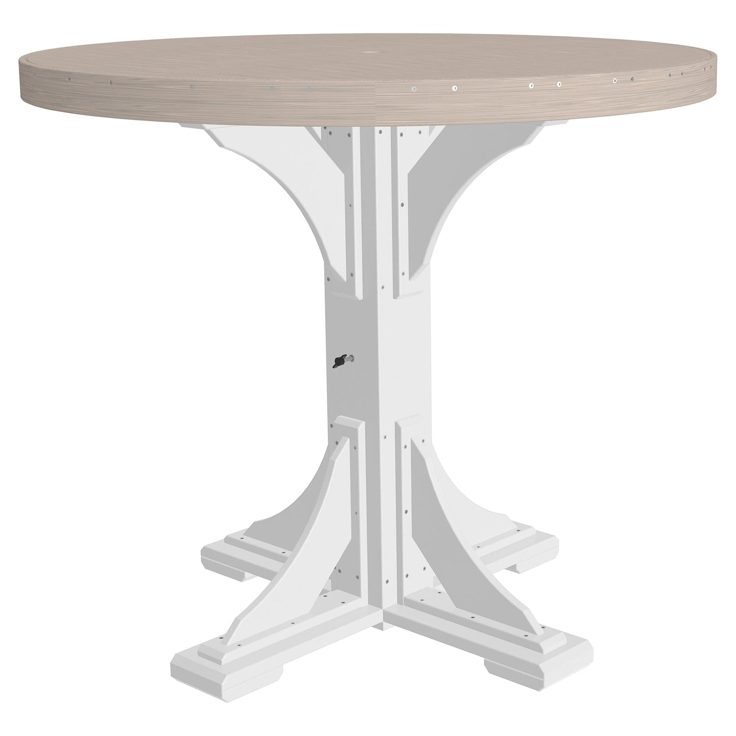 Luxcraft Poly Lumber Round Outdoor Bar Table