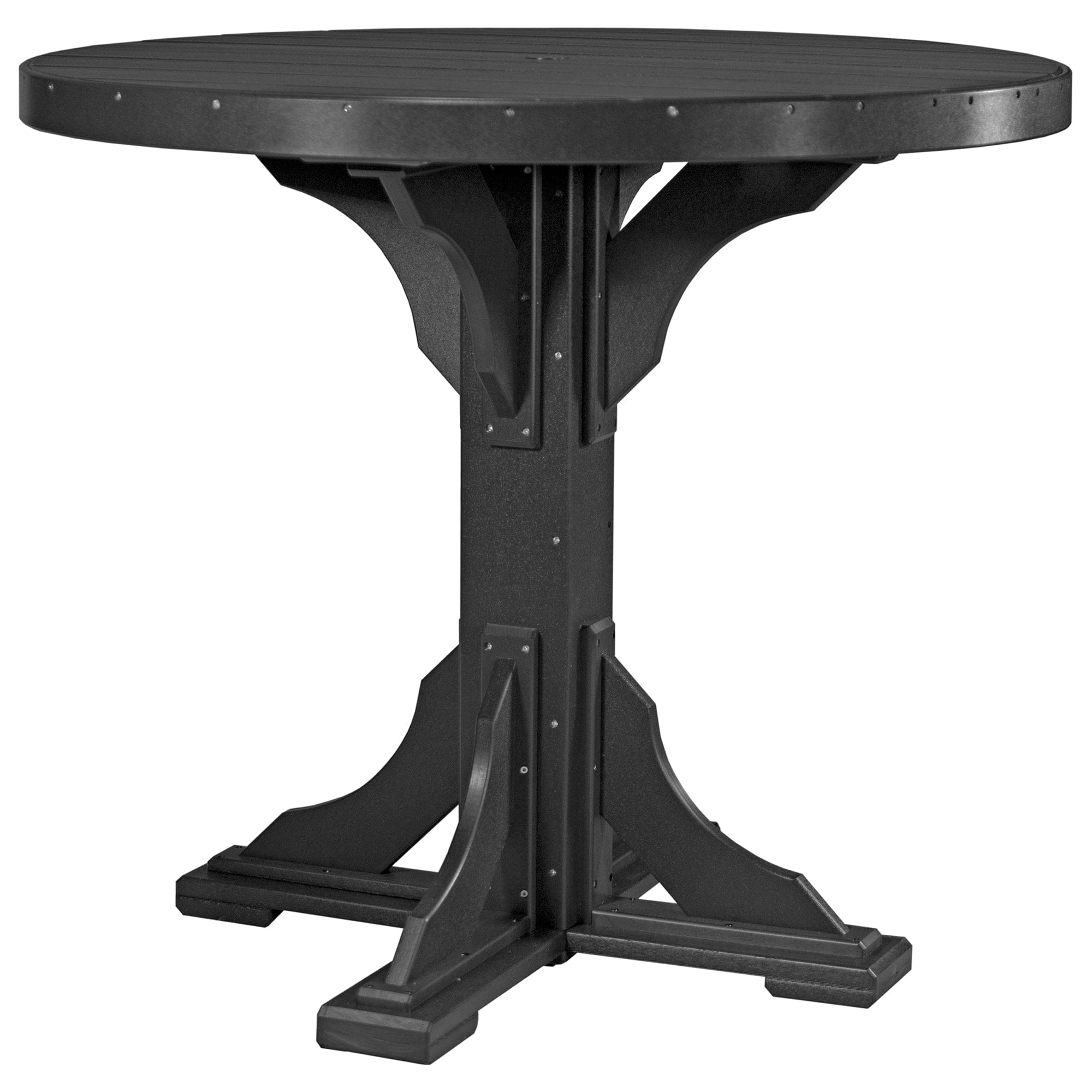 Luxcraft Poly Lumber Round Outdoor Bar Table