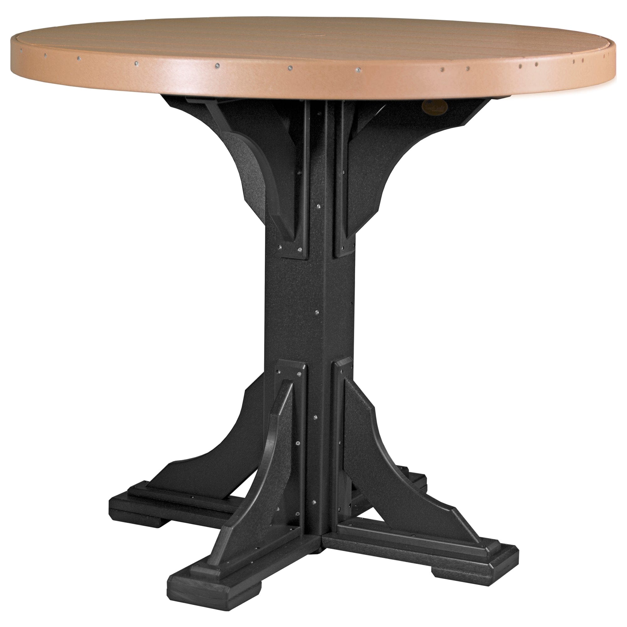 Luxcraft Poly Lumber Round Outdoor Bar Table