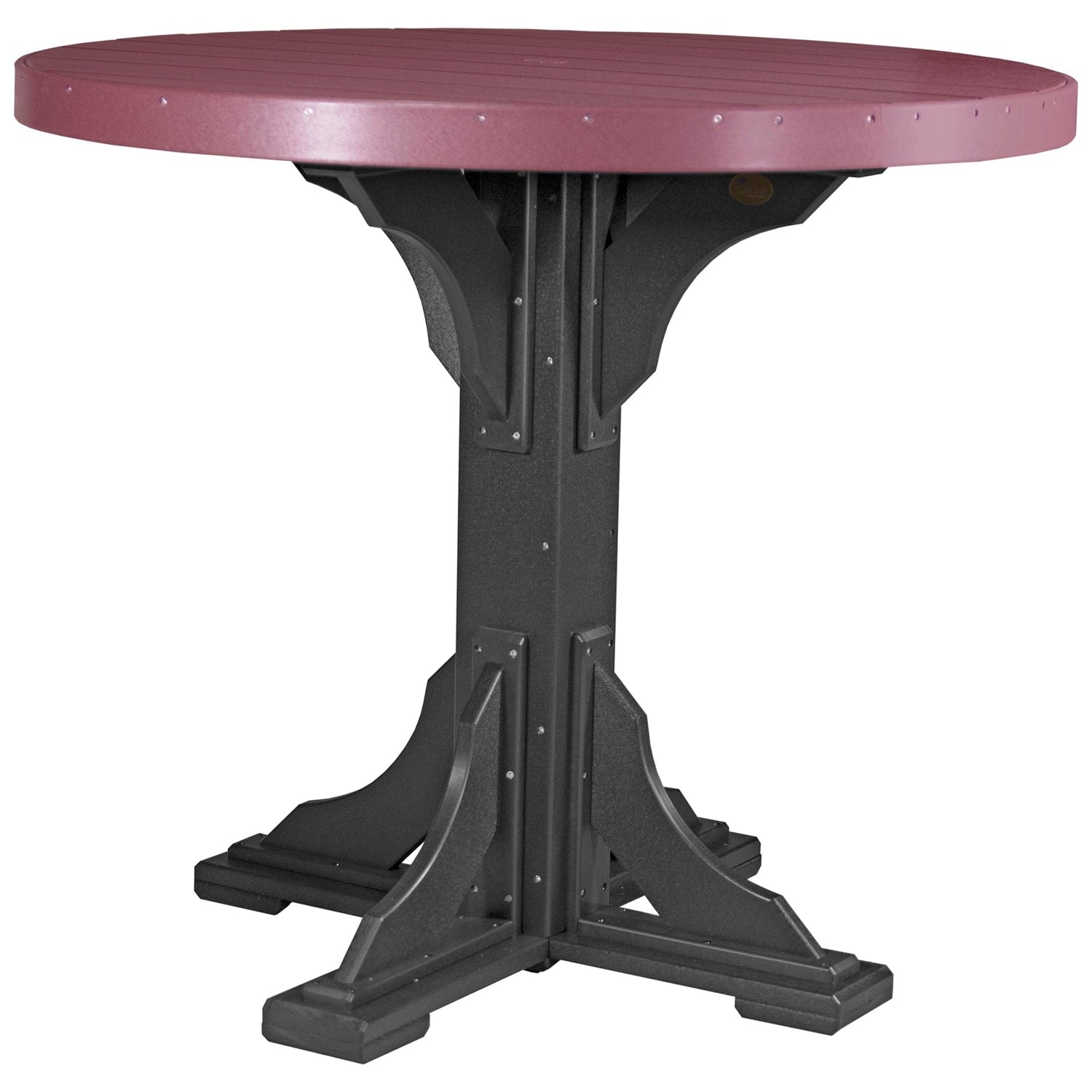 Luxcraft Poly Lumber Round Outdoor Bar Table