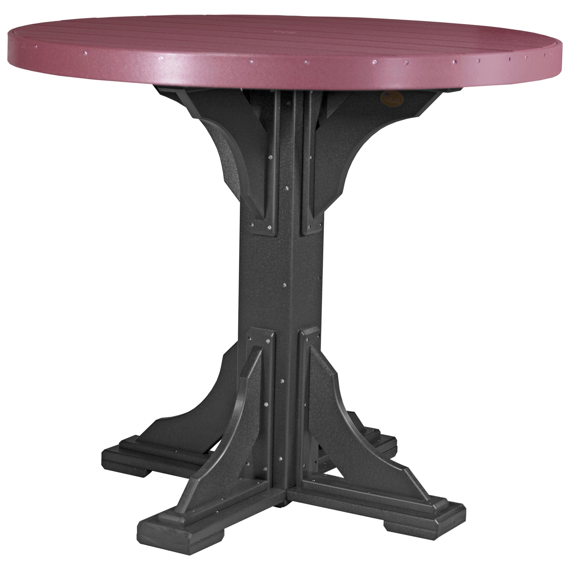 Luxcraft Poly Lumber Round Outdoor Bar Table