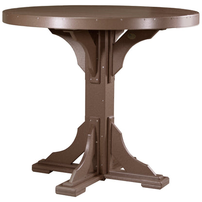 Luxcraft Poly Lumber Round Outdoor Bar Table