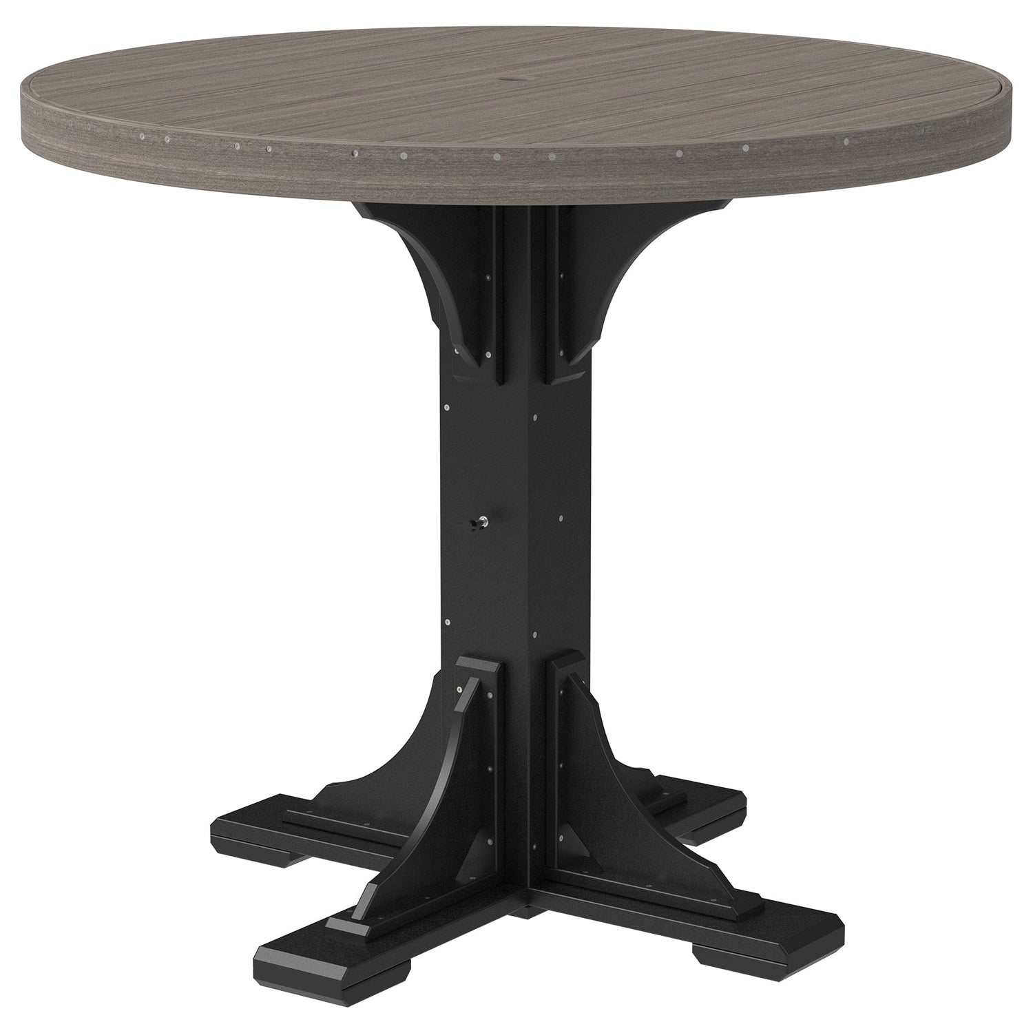 Luxcraft Poly Lumber Round Outdoor Bar Table