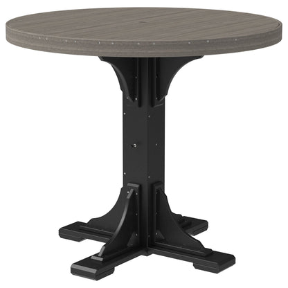 Luxcraft Poly Lumber Round Outdoor Bar Table