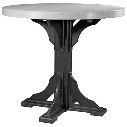 Luxcraft Poly Lumber Round Outdoor Bar Table