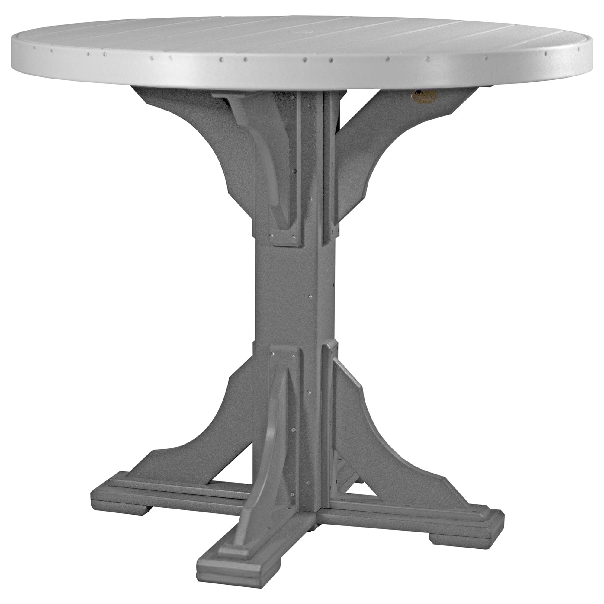 Luxcraft Poly Lumber Round Outdoor Bar Table