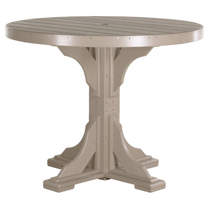 Luxcraft Poly Lumber Round Outdoor Bar Table