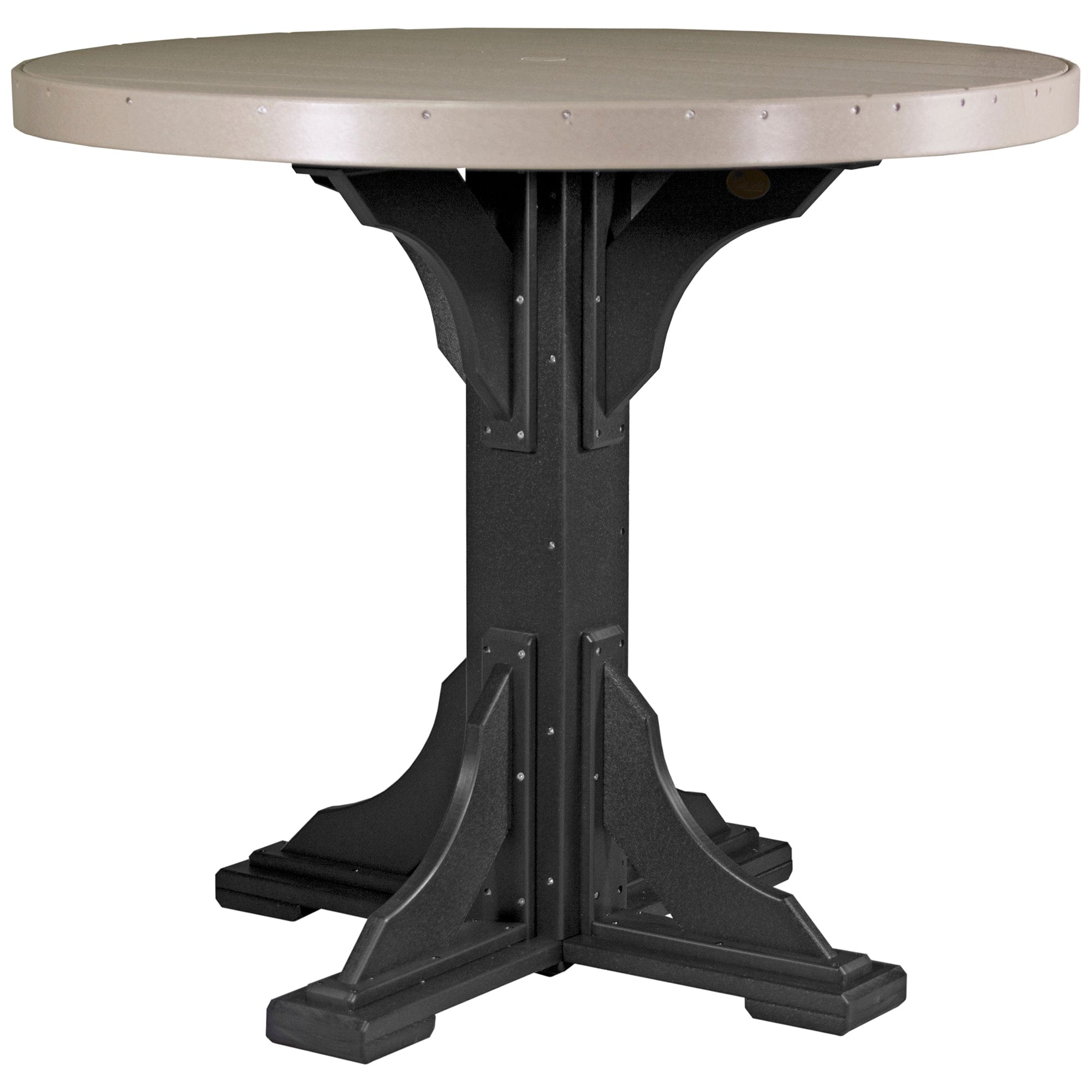 Luxcraft Poly Lumber Round Outdoor Bar Table