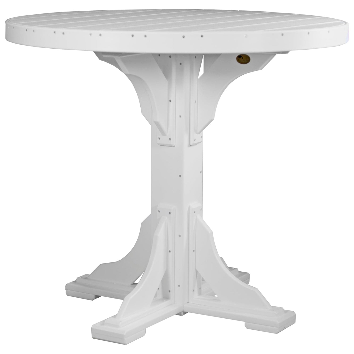 Luxcraft Poly Lumber Round Outdoor Bar Table