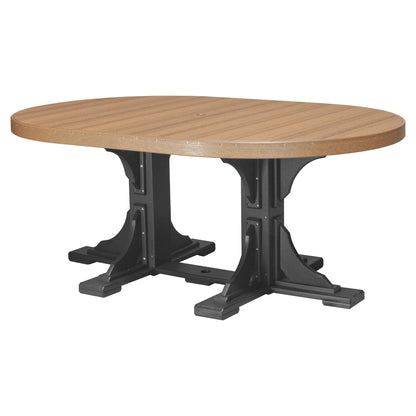 Luxcraft Poly Composite Oval Dining Table &amp; Bench Set