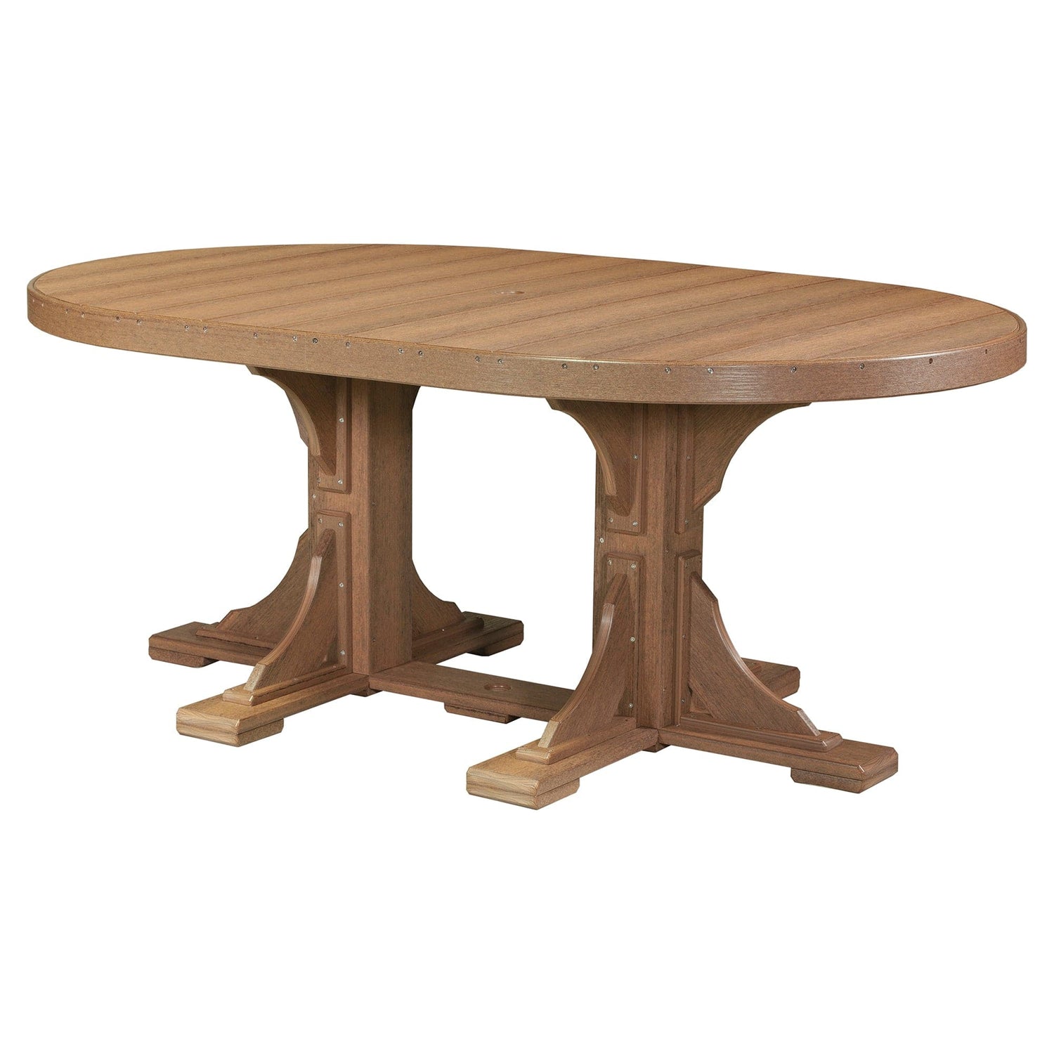 Luxcraft Poly Composite Oval Dining Table &amp; Bench Set
