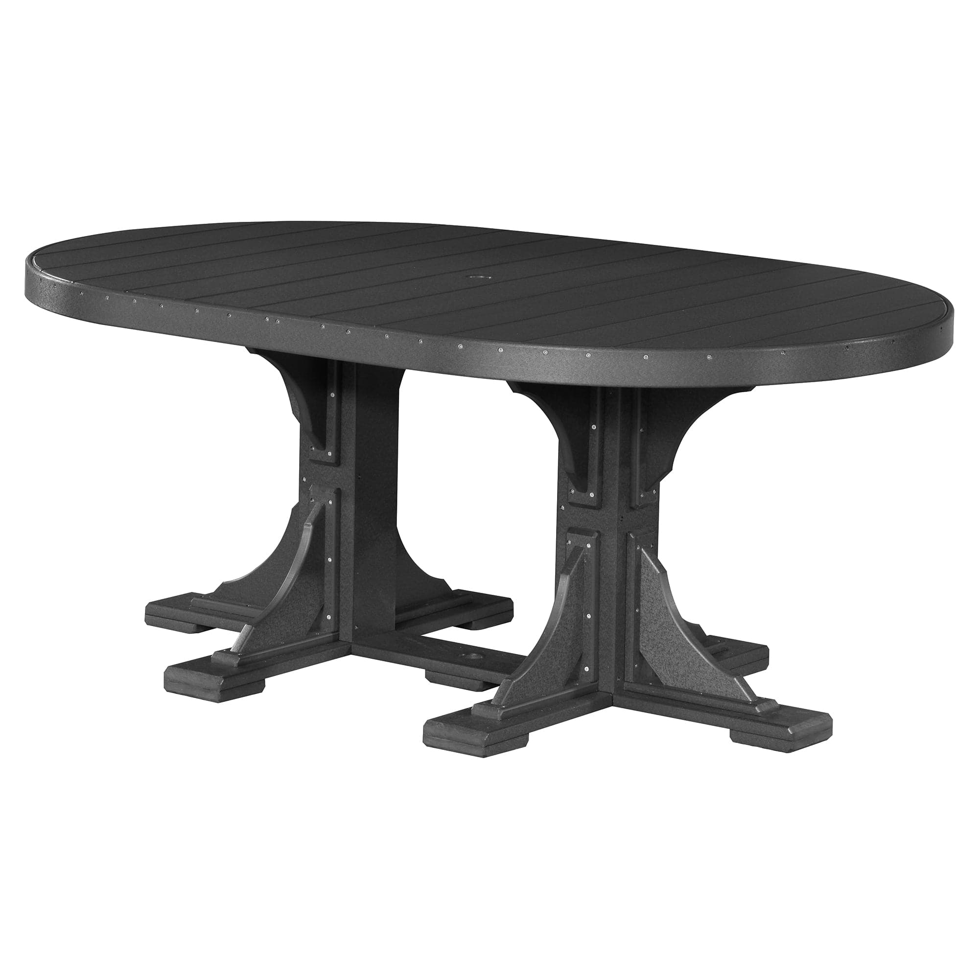 Luxcraft Poly Composite Oval Dining Table &amp; Bench Set