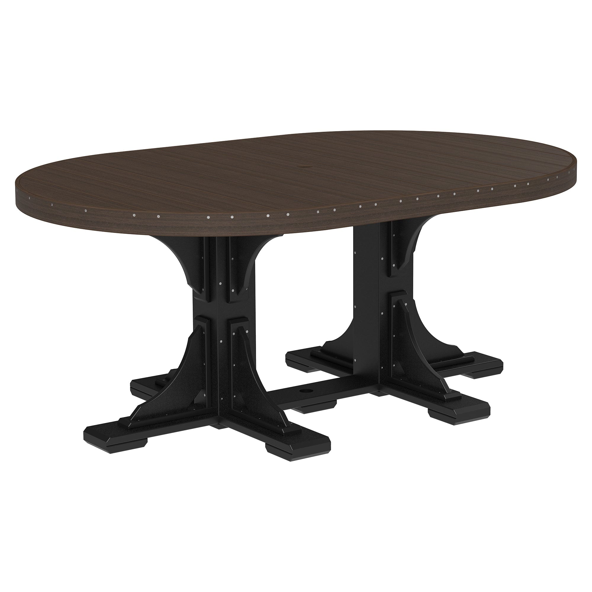Luxcraft Poly Composite Oval Dining Table &amp; Bench Set