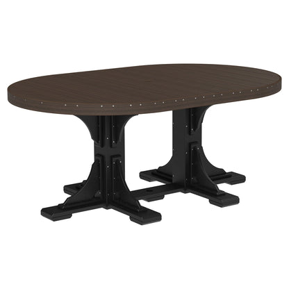 Luxcraft Poly Composite Oval Dining Table &amp; Bench Set